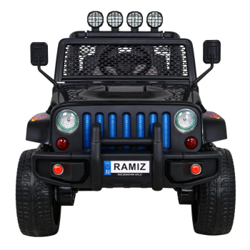 Autko terenowe Raptor Drifter Płomienie + Pilot + Napęd 4x4 + Schowek + Wolny Start + MP3 LED